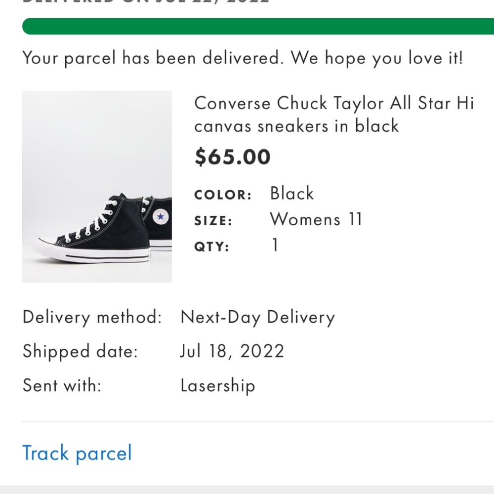 Brand new never work black converse